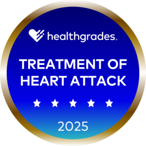 Healthgrades Five-Star Recipient for Treatment of Heart Attack Award for 7 Years in a Row (2019-2025)