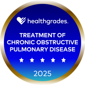 Healthgrades Treatment of Chronic Obstructive Pulmonary Disease Five-Star Recipient (2021, 2025)